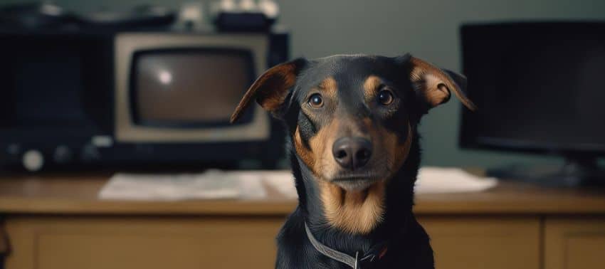 los perros ven la tele